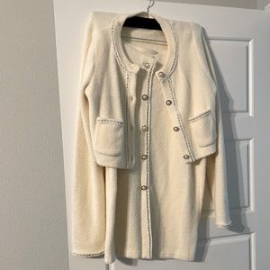 Soft cream and gold two piece size medium